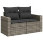 Set de sofás de jardín 10 pzas con cojines ratán sintético gris de , Conjuntos de jardín - Ref: Foro24-3219460, Precio: 599,0...