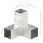 Y-shaped post connectors galvanized metal 71x71 mm by vidaXL, fence posts - Ref: Foro24-145457, Price: 21,77 €, Discount: %