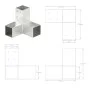 Y-shaped post connectors galvanized metal 71x71 mm by vidaXL, fence posts - Ref: Foro24-145457, Price: 21,77 €, Discount: %