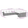 Set de sofás de jardín 10 pzas cojines ratán sintético negro de , Conjuntos de jardín - Ref: Foro24-3220704, Precio: 639,97 €...