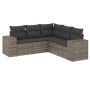 Juego de sofás jardín con cojines 5 pzas ratán sintético gris de , Conjuntos de jardín - Ref: Foro24-3222549, Precio: 334,82 ...