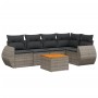Set de muebles de jardín 6 pzas y cojines ratán sintético gris de , Conjuntos de jardín - Ref: Foro24-3224996, Precio: 377,82...
