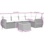 Set de muebles de jardín 6 pzas y cojines ratán sintético gris de , Conjuntos de jardín - Ref: Foro24-3224996, Precio: 377,82...