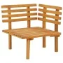 Garden corner sofa with solid acacia wood cushions by vidaXL, Modular outdoor sofas - Ref: Foro24-46673, Price: 80,47 €, Disc...