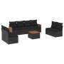 Set de sofás de jardín 8 piezas y cojines ratán sintético negro de , Conjuntos de jardín - Ref: Foro24-3227574, Precio: 517,4...