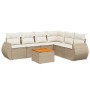 Set sofás de jardín 7 piezas y cojines ratán sintético beige de , Conjuntos de jardín - Ref: Foro24-3225022, Precio: 481,48 €...