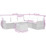 Set sofás de jardín 7 piezas y cojines ratán sintético beige de , Conjuntos de jardín - Ref: Foro24-3225022, Precio: 481,48 €...