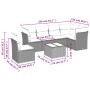 Set sofás de jardín 7 piezas y cojines ratán sintético beige de , Conjuntos de jardín - Ref: Foro24-3217709, Precio: 425,76 €...