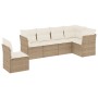 Juego de sofás jardín con cojines 6 pzas ratán sintético beige de , Conjuntos de jardín - Ref: Foro24-3217698, Precio: 400,80...