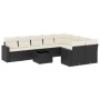 Set de sofás de jardín 10 pzas cojines ratán sintético negro de , Conjuntos de jardín - Ref: Foro24-3219436, Precio: 549,28 €...