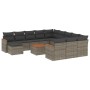 Set sofás de jardín con cojines 13 piezas ratán sintético gris de , Conjuntos de jardín - Ref: Foro24-3258994, Precio: 781,68...