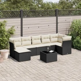 8-piece garden sofa set and black synthetic rattan cushions by , Garden sets - Ref: Foro24-3217976, Price: 463,89 €, Discount: %