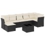 Set de sofás de jardín 8 piezas y cojines ratán sintético negro de , Conjuntos de jardín - Ref: Foro24-3217976, Precio: 417,5...