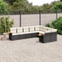 Set de sofás de jardín 8 piezas y cojines ratán sintético negro de , Conjuntos de jardín - Ref: Foro24-3227141, Precio: 524,9...