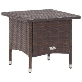 Brauner Couchtisch aus synthetischem Rattan, 50 x 50 x 47 cm von vidaXL, Gartentische - Ref: Foro24-46251, Preis: 48,94 €, Ra...