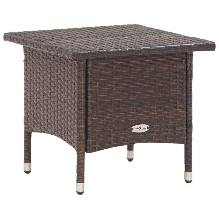 Brown synthetic rattan coffee table 50x50x47 cm by vidaXL, Garden tables - Ref: Foro24-46251, Price: 48,94 €, Discount: %