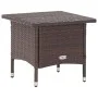 Brown synthetic rattan coffee table 50x50x47 cm by vidaXL, Garden tables - Ref: Foro24-46251, Price: 48,94 €, Discount: %