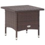 Mesita de centro de ratán sintético marrón 50x50x47 cm de vidaXL, Mesas de jardín - Ref: Foro24-46251, Precio: 53,60 €, Descu...