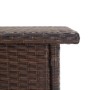 Mesita de centro de ratán sintético marrón 50x50x47 cm de vidaXL, Mesas de jardín - Ref: Foro24-46251, Precio: 53,60 €, Descu...