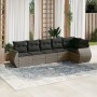 Set de muebles de jardín 6 pzas y cojines ratán sintético gris de , Conjuntos de jardín - Ref: Foro24-3221389, Precio: 392,22...