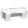 Set de muebles de jardín 9 pzas y cojines ratán sintético gris de , Conjuntos de jardín - Ref: Foro24-3227957, Precio: 539,47...