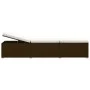 Gartenliege mit Kissen und braunem Kunstrattantisch von vidaXL, Liegen - Ref: Foro24-46226, Preis: 154,42 €, Rabatt: %