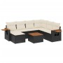 Set de sofás de jardín 8 piezas y cojines ratán sintético negro de , Conjuntos de jardín - Ref: Foro24-3227050, Precio: 438,3...