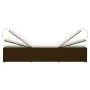 Gartenliege mit Kissen und braunem Kunstrattantisch von vidaXL, Liegen - Ref: Foro24-46226, Preis: 154,42 €, Rabatt: %