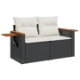 Set de sofás de jardín 8 piezas y cojines ratán sintético negro de , Conjuntos de jardín - Ref: Foro24-3227050, Precio: 438,3...