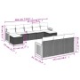 Set de sofás de jardín 10 pzas cojines ratán sintético negro de , Conjuntos de jardín - Ref: Foro24-3228093, Precio: 536,24 €...