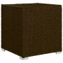 Gartenliege mit Kissen und braunem Kunstrattantisch von vidaXL, Liegen - Ref: Foro24-46226, Preis: 154,42 €, Rabatt: %
