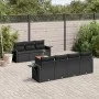 8-piece garden sofa set and black synthetic rattan cushions by , Modular outdoor sofas - Ref: Foro24-3224466, Price: 535,76 €...