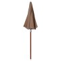 Sombrilla con palo de acero gris taupe 180 cm de vidaXL, Sombrillas - Ref: Foro24-47801, Precio: 31,56 €, Descuento: %