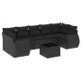Set de sofás de jardín 8 piezas y cojines ratán sintético negro de , Conjuntos de jardín - Ref: Foro24-3221134, Precio: 539,4...