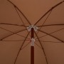 Sombrilla con palo de acero gris taupe 180 cm de vidaXL, Sombrillas - Ref: Foro24-47801, Precio: 31,56 €, Descuento: %