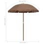 Sombrilla con palo de acero gris taupe 180 cm de vidaXL, Sombrillas - Ref: Foro24-47801, Precio: 31,56 €, Descuento: %