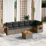 Set de sofás de jardín 7 piezas con cojines ratán PE gris de , Conjuntos de jardín - Ref: Foro24-3226837, Precio: 415,99 €, D...