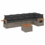 Set de sofás de jardín 7 piezas con cojines ratán PE gris de , Conjuntos de jardín - Ref: Foro24-3226837, Precio: 415,99 €, D...