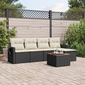 6-piece garden sofa set and black synthetic rattan cushions by , Modular outdoor sofas - Ref: Foro24-3224537, Price: 330,69 €...