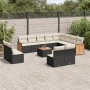 Set de sofás de jardín y cojines 13 pzas ratán sintético negro de , Conjuntos de jardín - Ref: Foro24-3228156, Precio: 726,29...