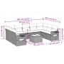 Set de sofás de jardín 10 pzas cojines ratán sintético negro de , Conjuntos de jardín - Ref: Foro24-3252942, Precio: 669,66 €...