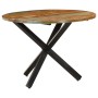 Mesa de comedor madera maciza reciclada redonda 100x100x75 cm en Mesas de comedor | Comprar online en Foru.es