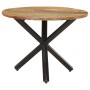 Mesa de comedor madera maciza reciclada redonda 100x100x75 cm en Mesas de comedor | Comprar online en Foru.es