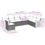 Set de muebles de jardín 6 pzas y cojines ratán sintético gris de , Conjuntos de jardín - Ref: Foro24-3227698, Precio: 376,09...