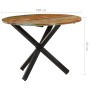 Mesa de comedor madera maciza reciclada redonda 100x100x75 cm en Mesas de comedor | Comprar online en Foru.es