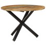 Mesa de comedor madera maciza reciclada redonda 100x100x75 cm en Mesas de comedor | Comprar online en Foru.es
