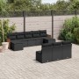 Set de sofás de jardín 10 pzas cojines ratán sintético negro de , Conjuntos de jardín - Ref: Foro24-3228064, Precio: 558,92 €...