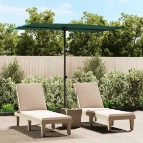 Sombrilla de jardín con palo de aluminio verde 2x1,5 m de vidaXL, Sombrillas - Ref: Foro24-47336, Precio: 44,94 €, Descuento: %