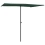 Sombrilla de jardín con palo de aluminio verde 2x1,5 m de vidaXL, Sombrillas - Ref: Foro24-47336, Precio: 44,94 €, Descuento: %
