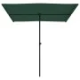 Sombrilla de jardín con palo de aluminio verde 2x1,5 m de vidaXL, Sombrillas - Ref: Foro24-47336, Precio: 44,94 €, Descuento: %